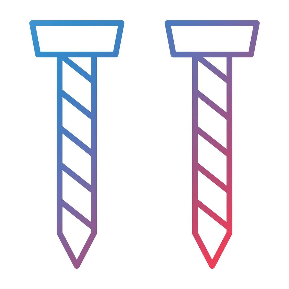 Nails Line Gradient Icon vector