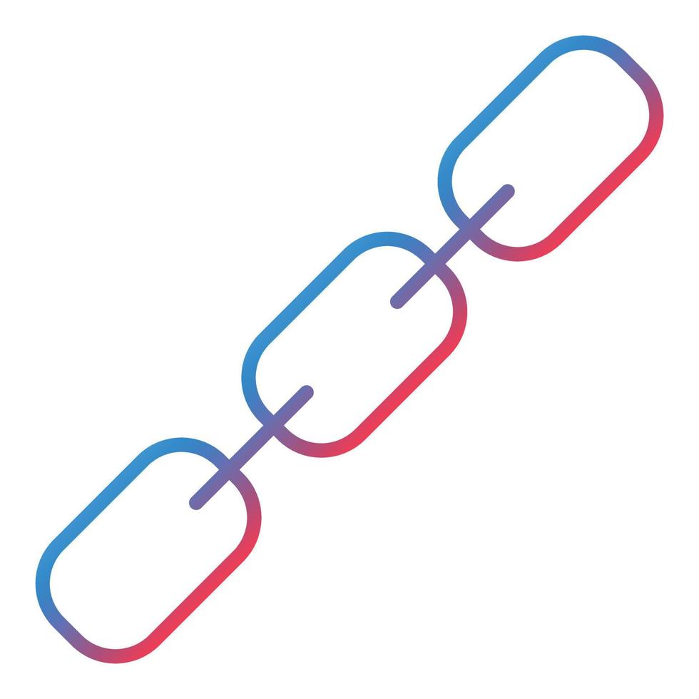 Chain Line Gradient Icon vector