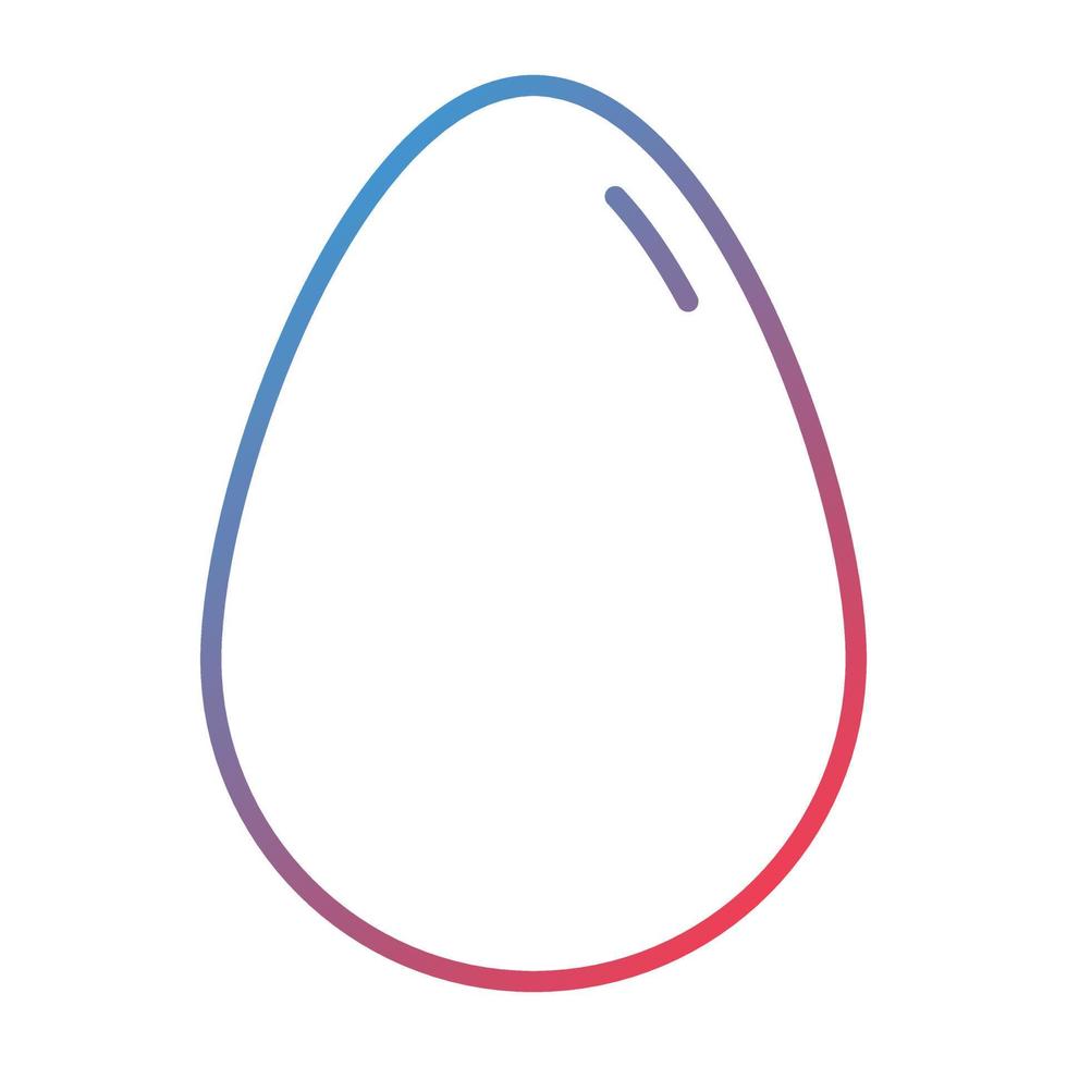 Eggs Line Gradient Icon vector