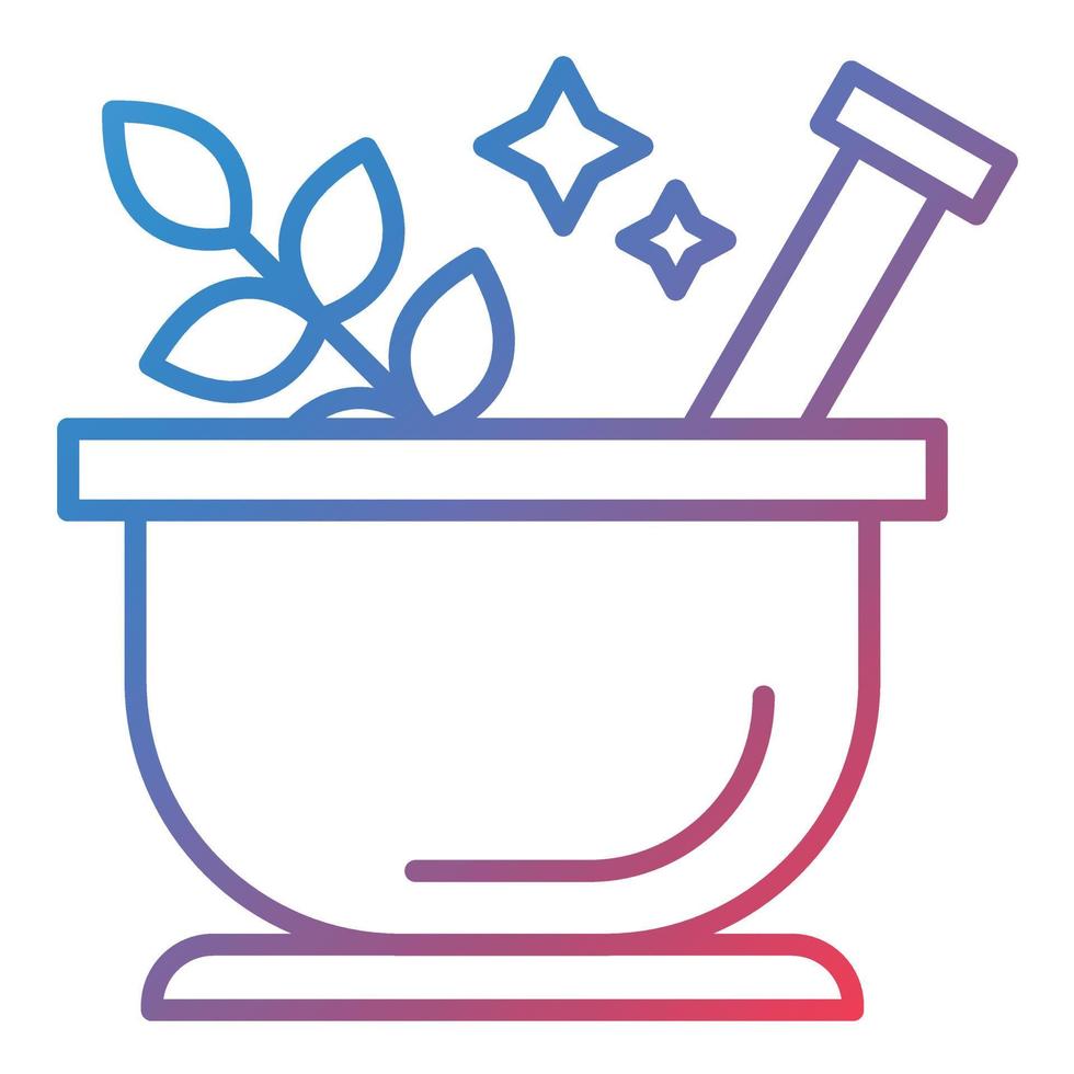 Herbs Line Gradient Icon vector