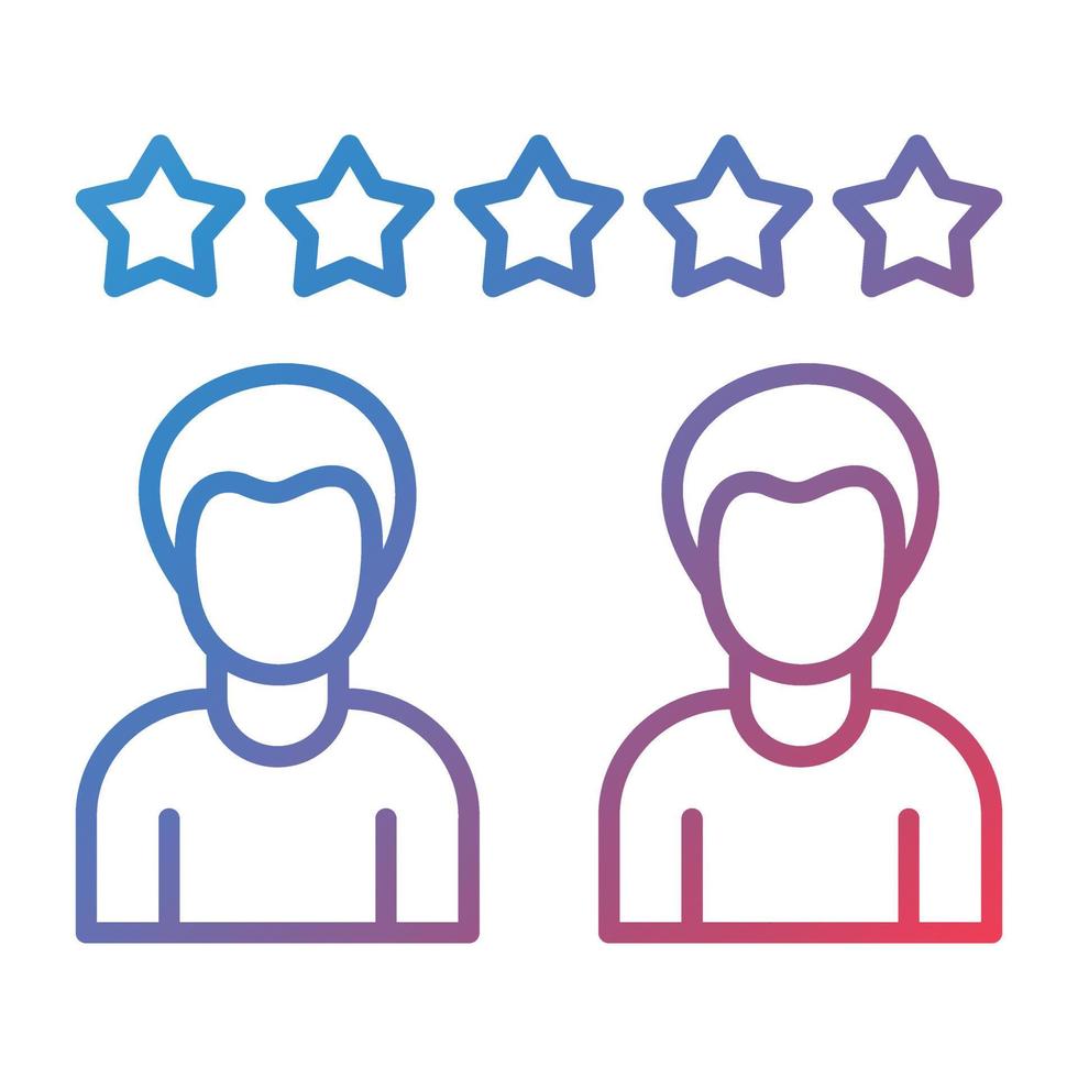 Customer Reviews Line Gradient Icon vector