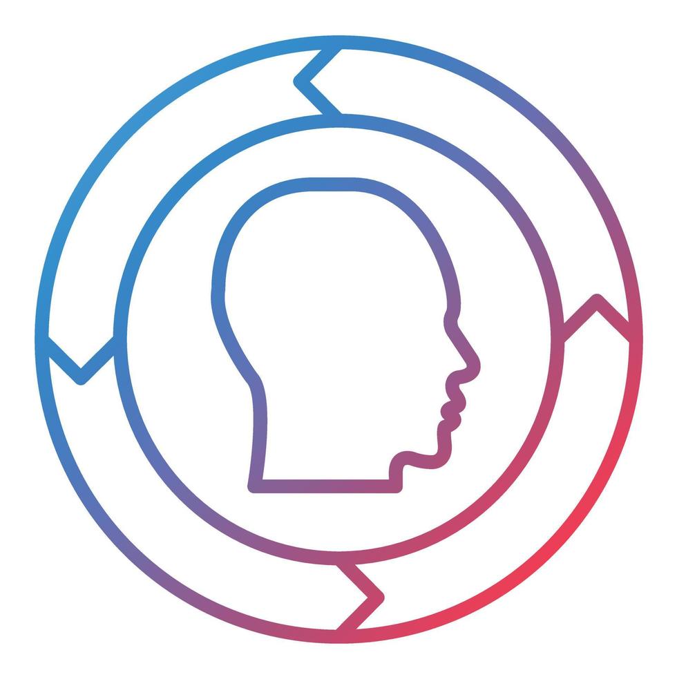 Sensitivity Line Gradient Icon vector