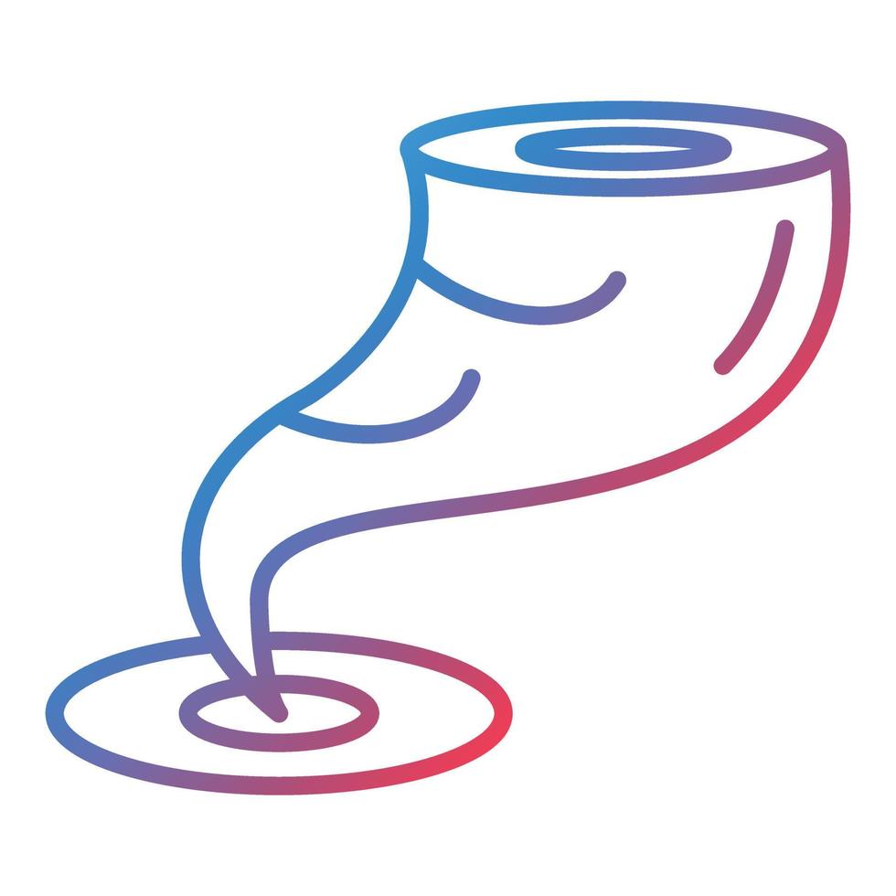 Cyclone Line Gradient Icon vector