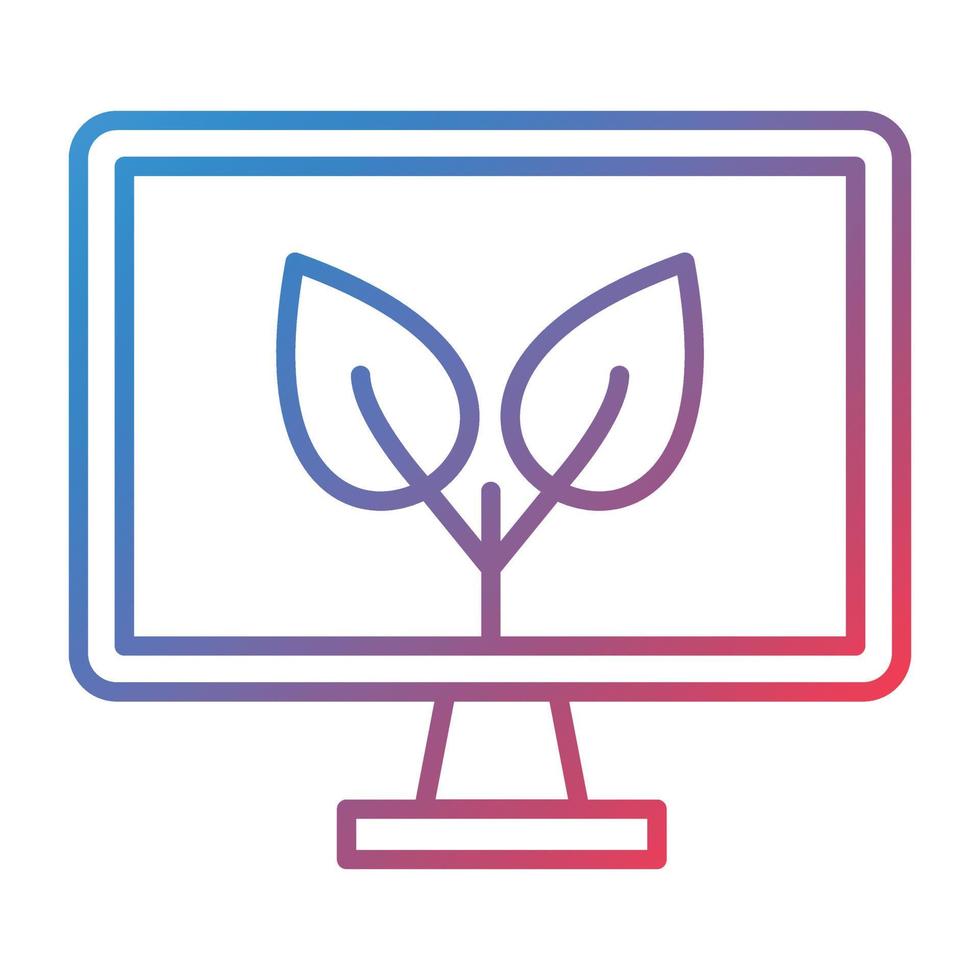 Organic Content Line Gradient Icon vector