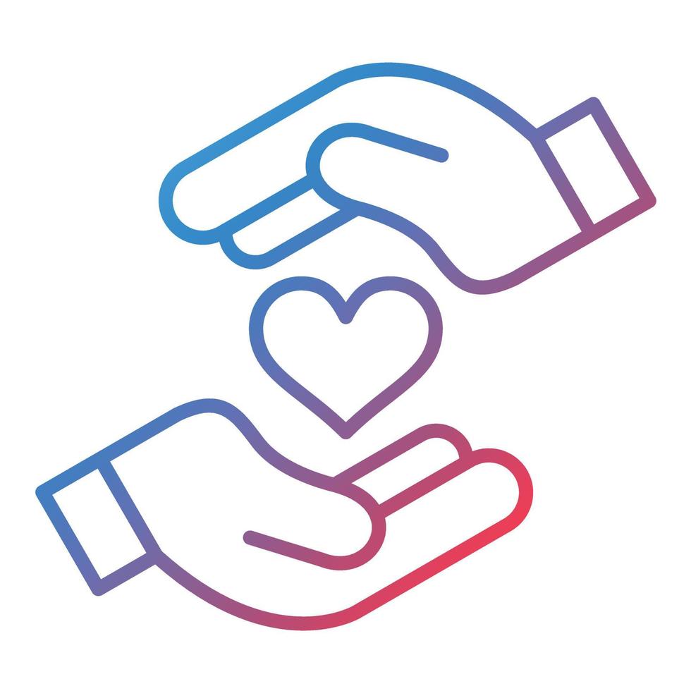 Solidarity Line Gradient Icon vector
