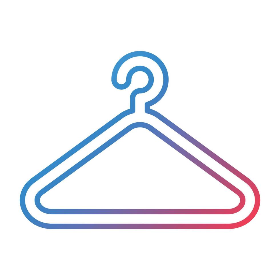 Hanger Line Gradient Icon vector