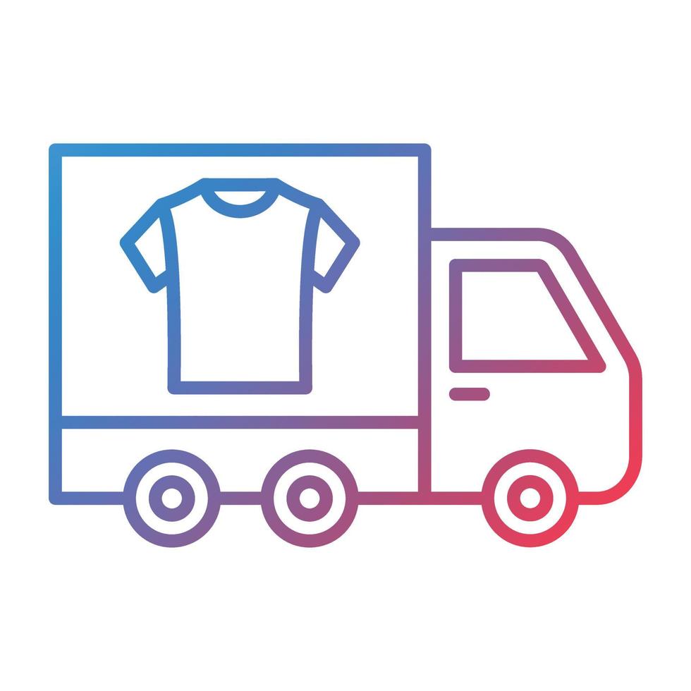 Laundry Service Line Gradient Icon vector