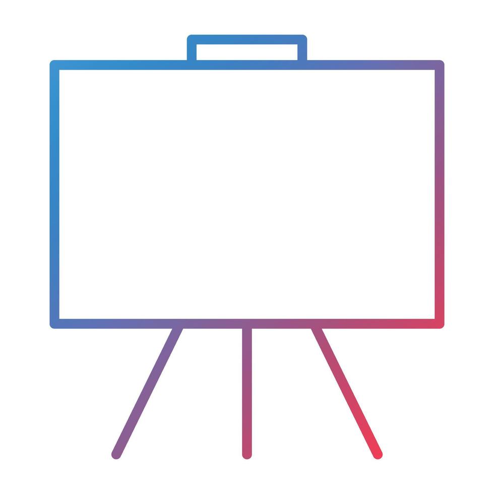 Blackboard Line Gradient Icon vector