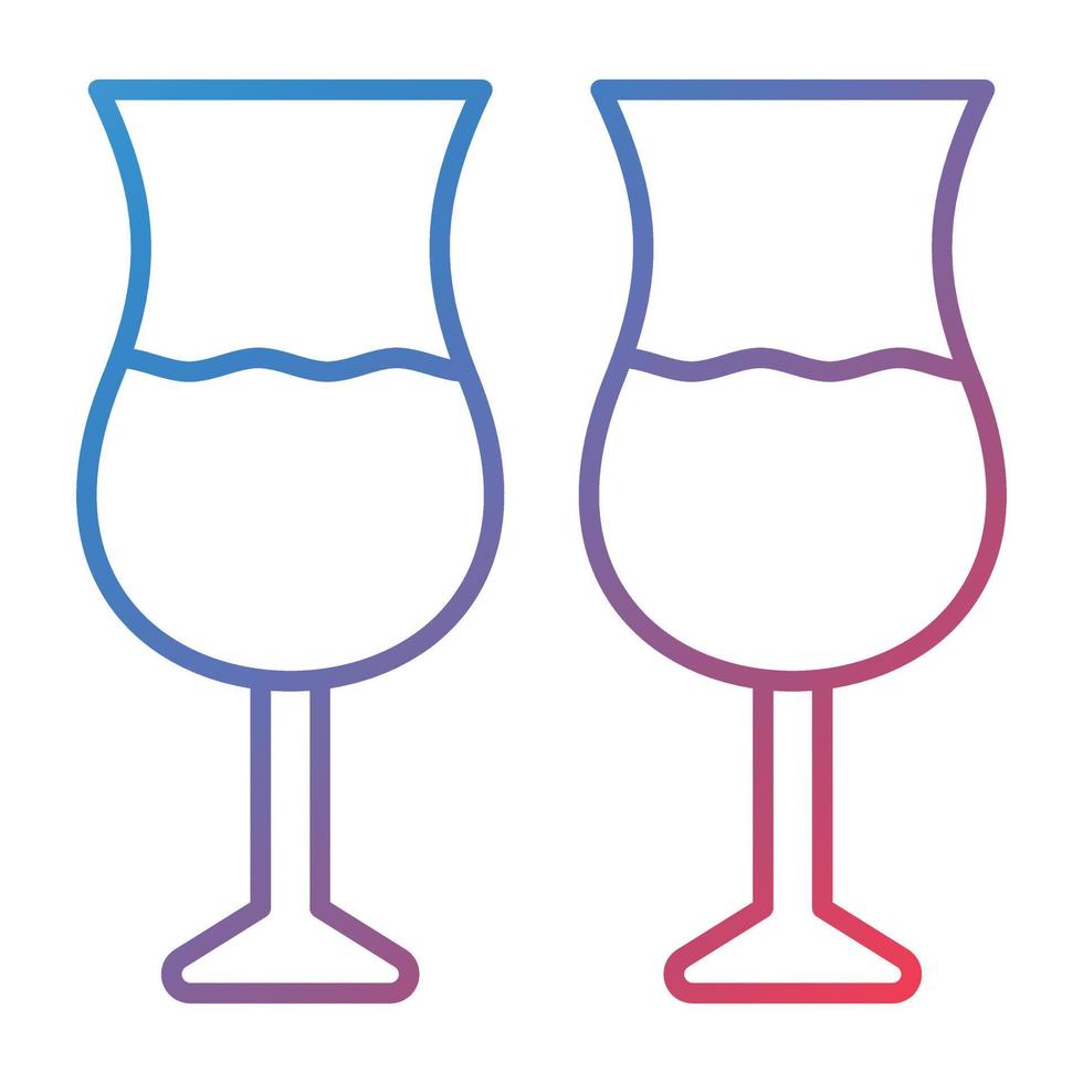 Drinks Line Gradient Icon vector