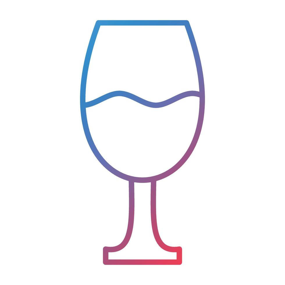 Drink Line Gradient Icon vector