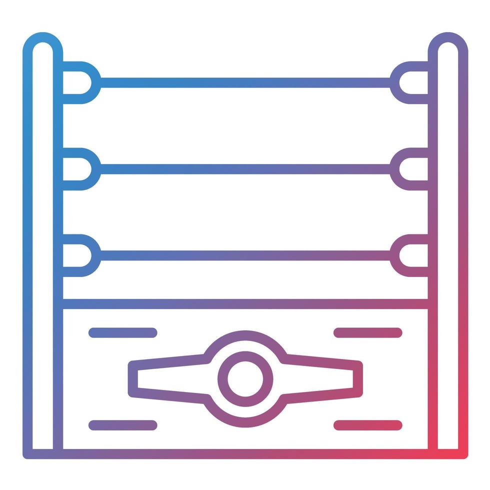 Wrestling Line Gradient Icon vector