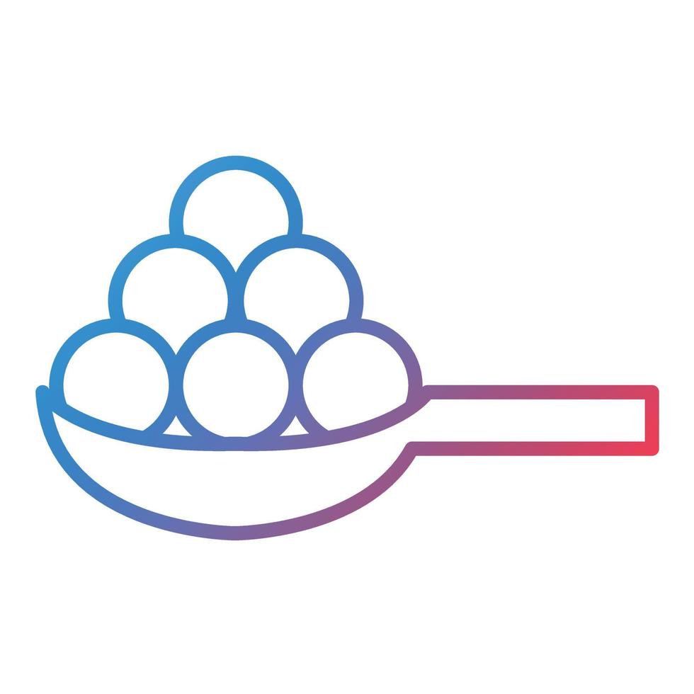 Tapioca Line Gradient Icon vector