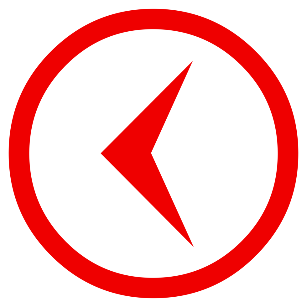 Pointer Arrow Sign Icon on Transparent Background png