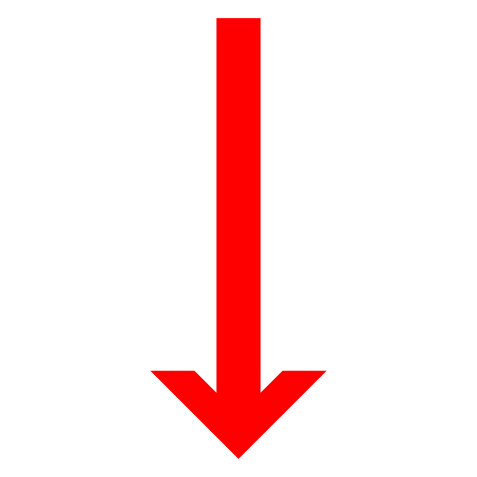 Directional Arrow Symbol on Transparent Background png