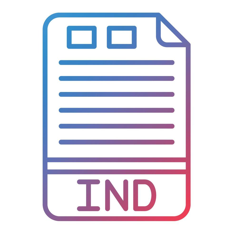 IND Line Gradient Icon vector