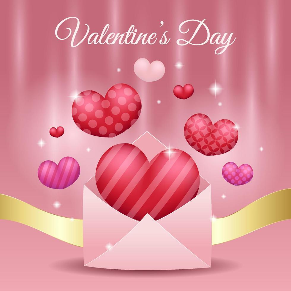 Valentine's Day Greetings Concept vector