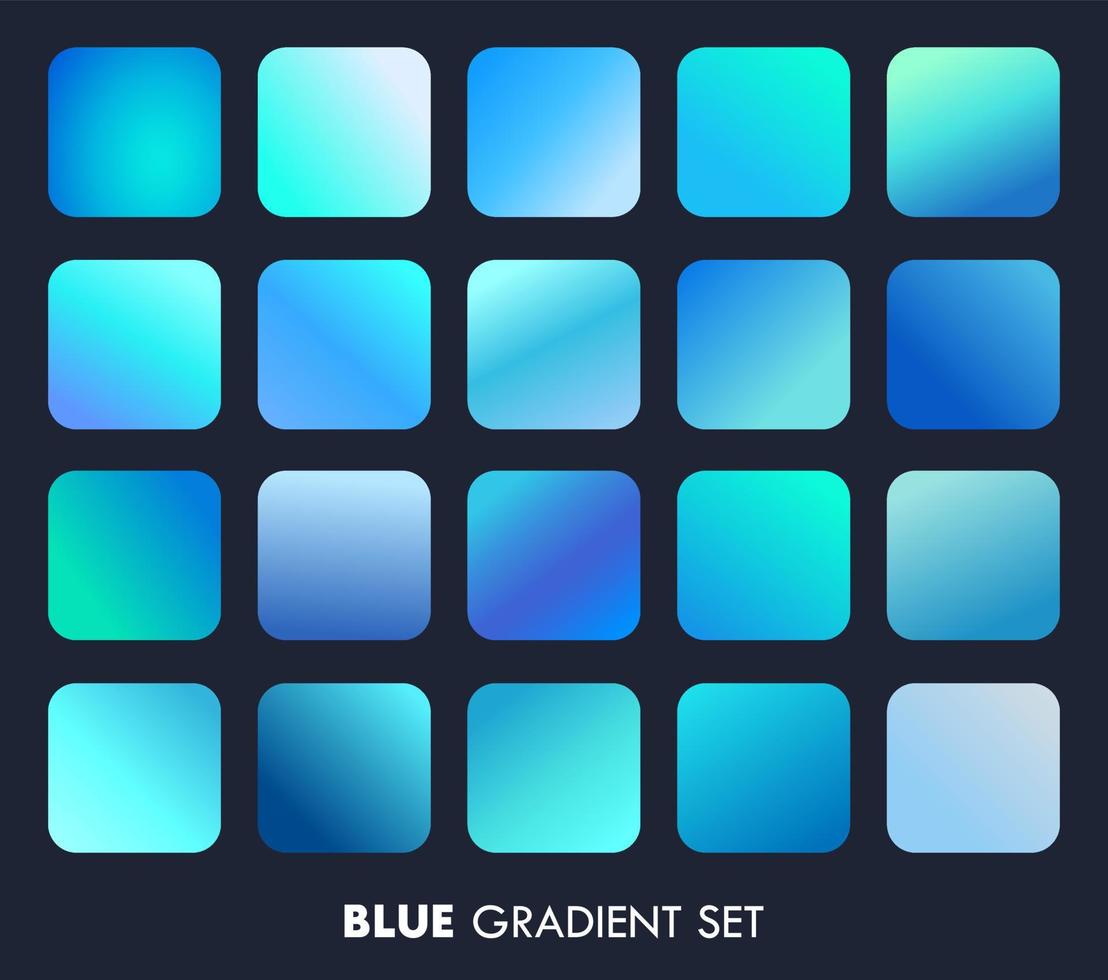 conjunto de fondo degradado azul elegante ilustración vectorial vector