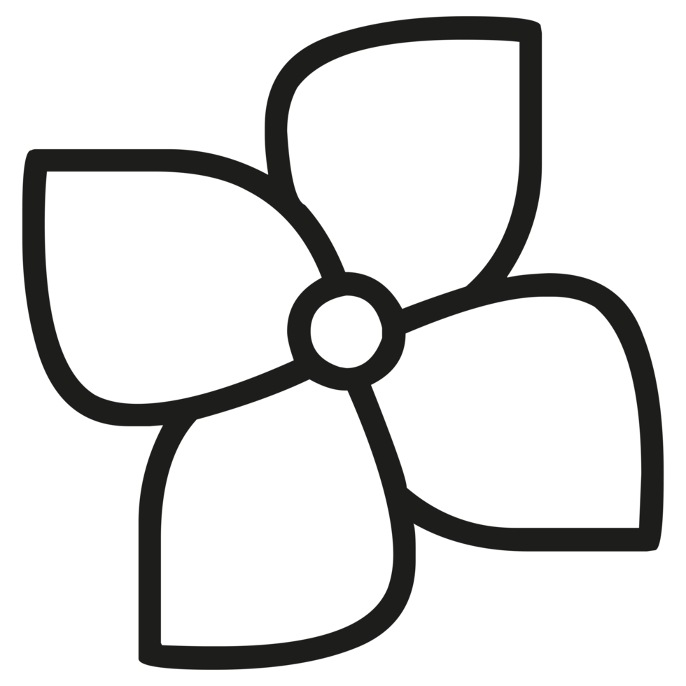 Beautiful flower petals for colouring on Transparent Background png