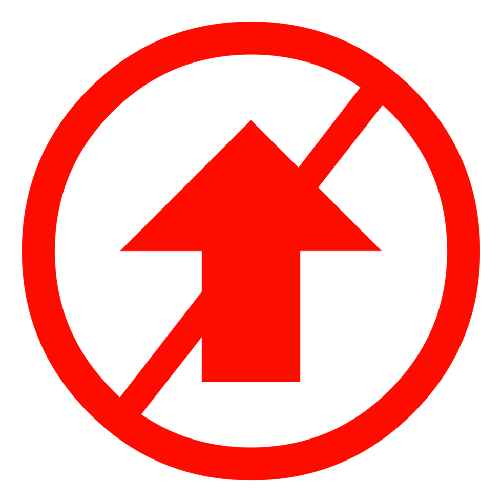 Directional Arrow Sign on Transparent Background png