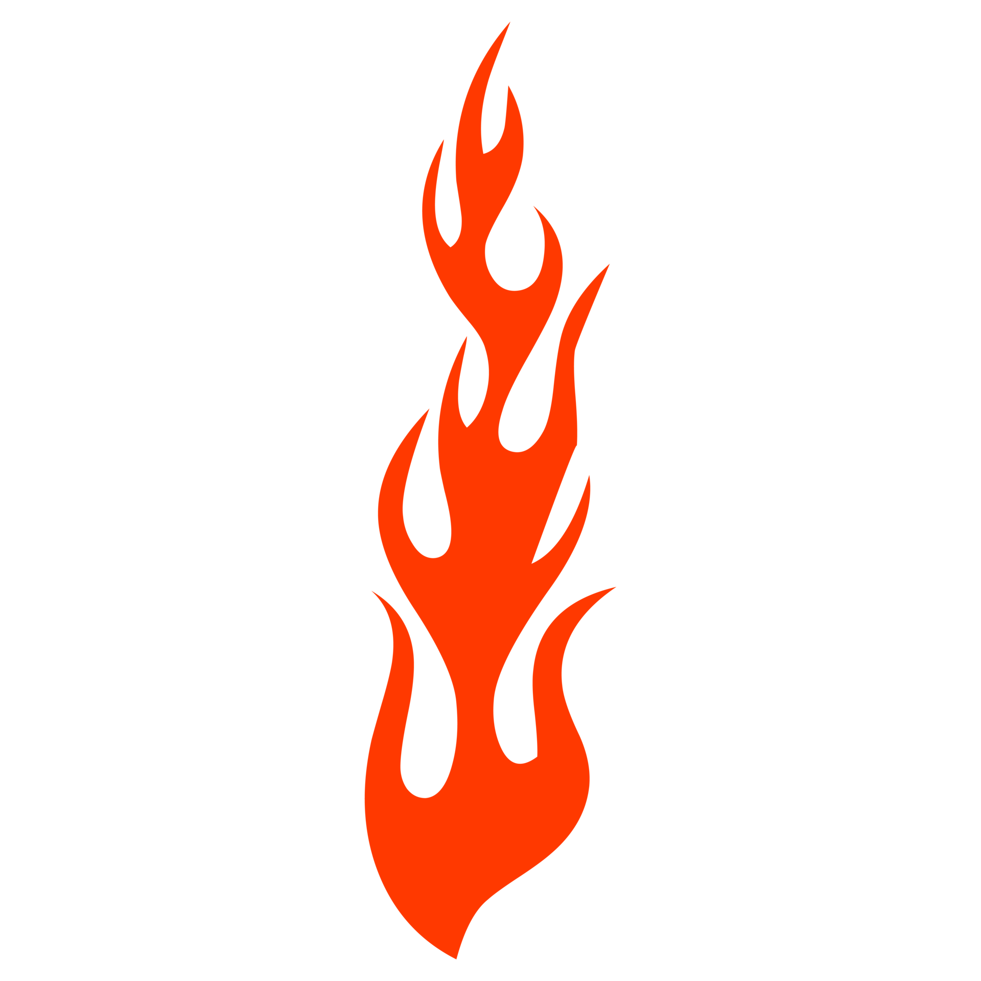 Hand drawn flame silhouette on Transparent Background 18722990 PNG