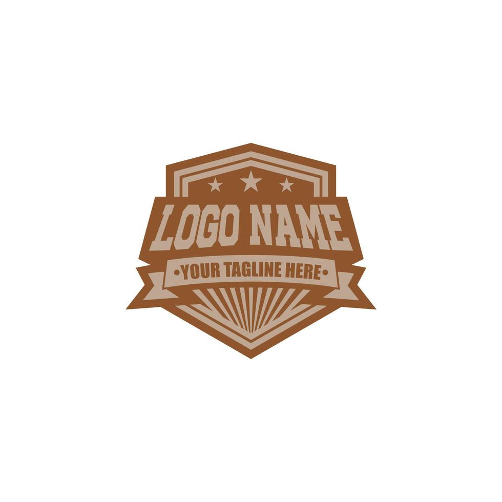 Soccer Logo or football club sign Badge Football logo with shield background vector design