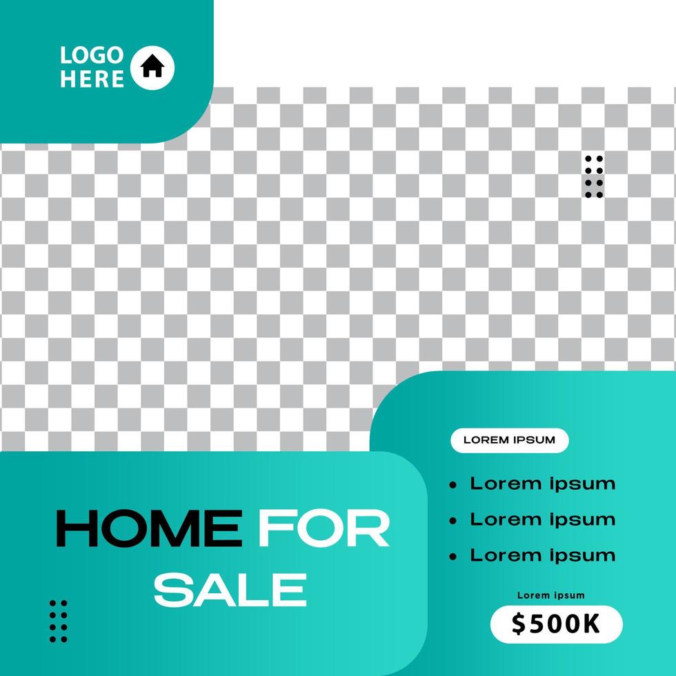 Social media template design post vector