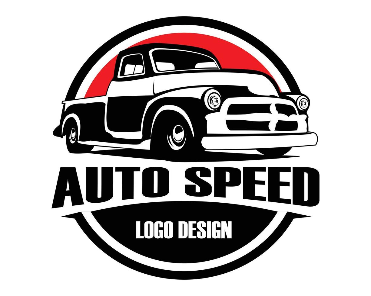 3100 truck logo silhouette. truck design premium vector. best for the trucking industry. available in eps 10. vector