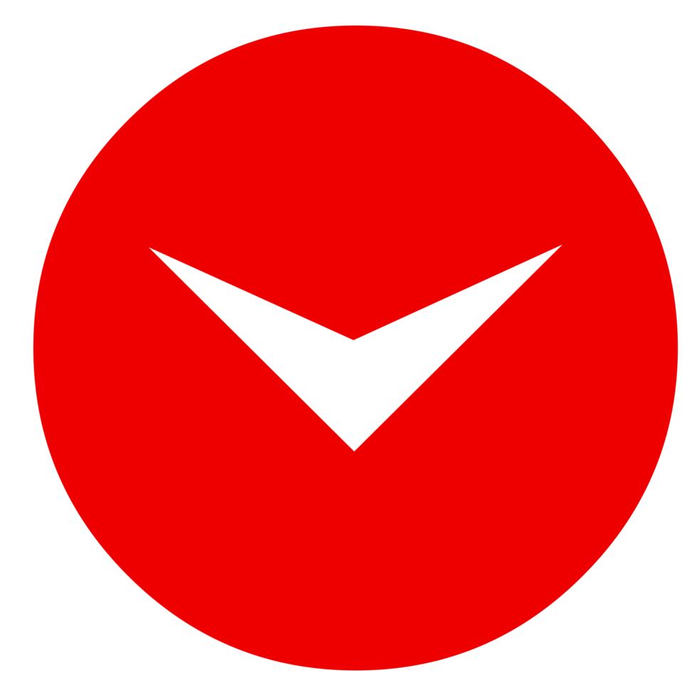 Pointer Arrow Sign Icon on Transparent Background png