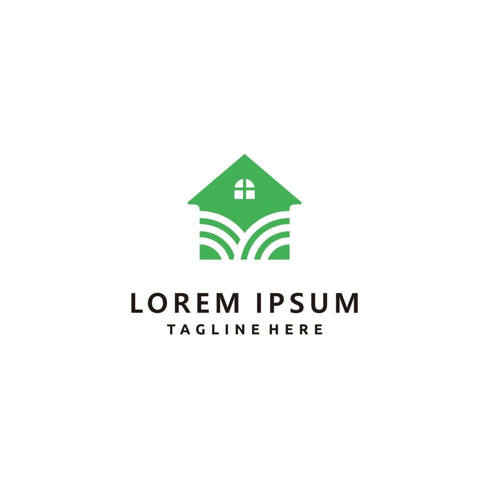 Home garden farm logo design icon vector illustration Vector Formats