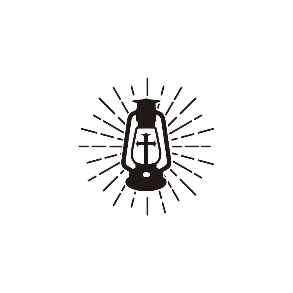 Church Christian using Lantern logo design inspiration bright vector
