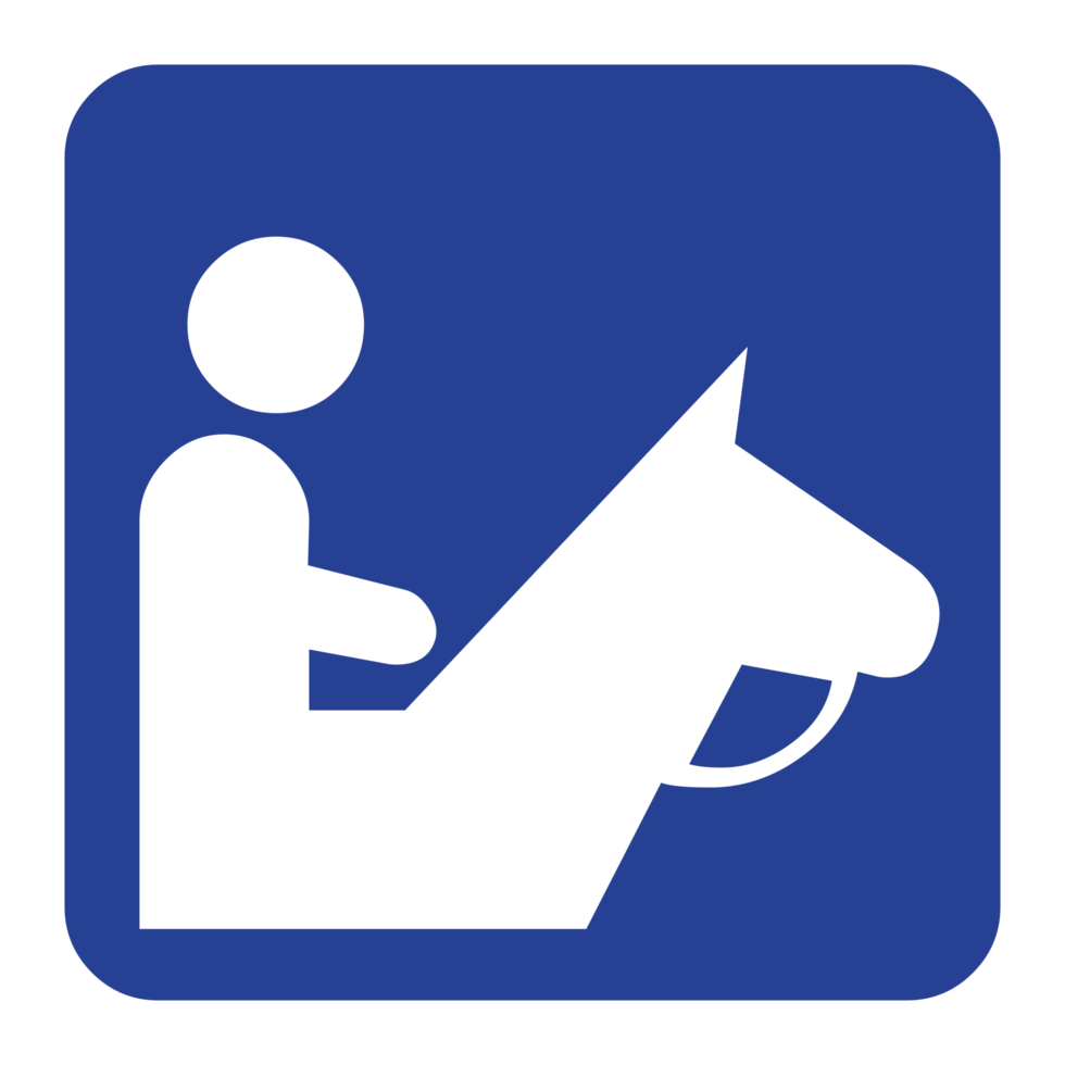 signe d'équitation sur fond transparent png