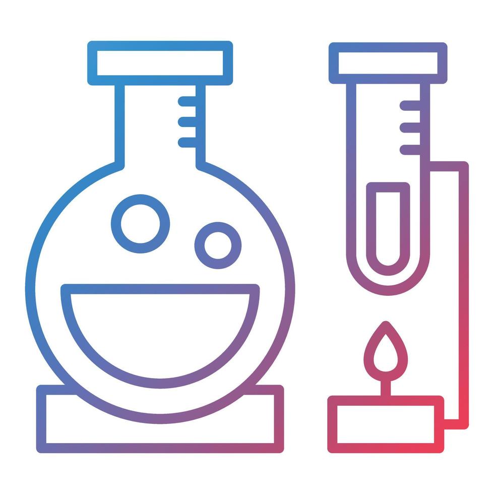 Laboratory Line Gradient Icon vector