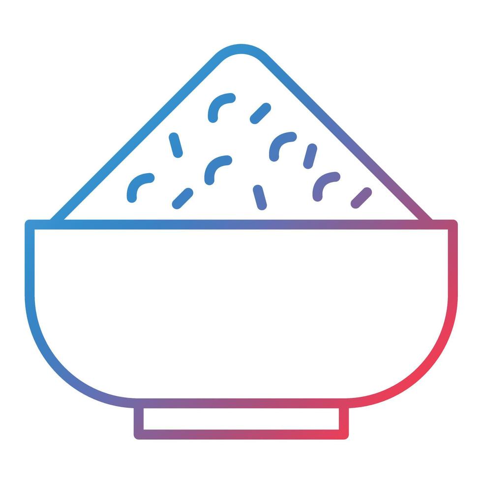 Curry Line Gradient Icon vector