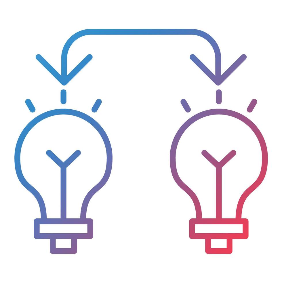 Exchange Ideas Line Gradient Icon vector