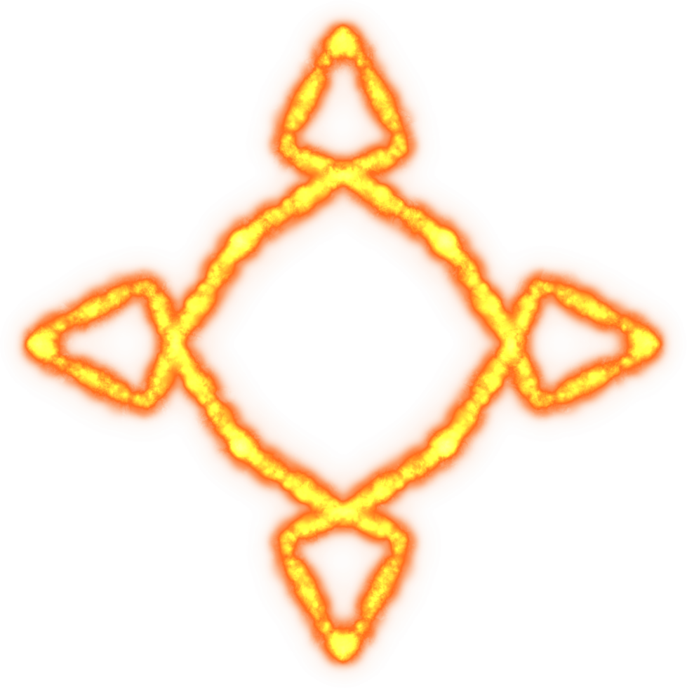 Fire flame ornament frame png