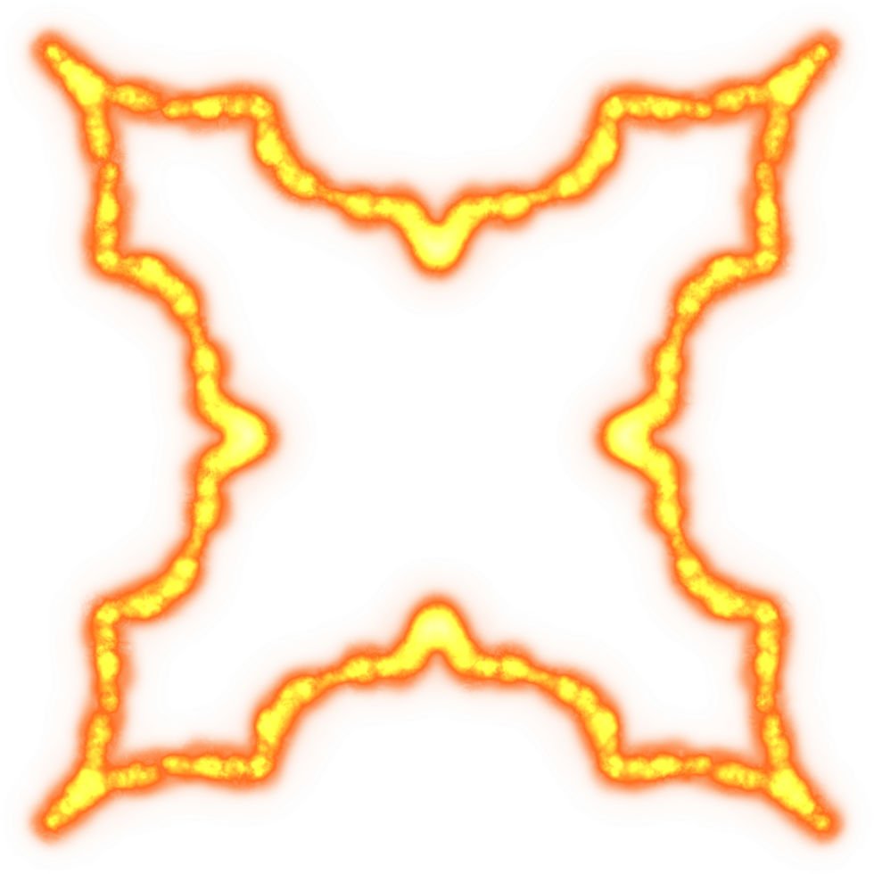 Fire flame ornament frame png