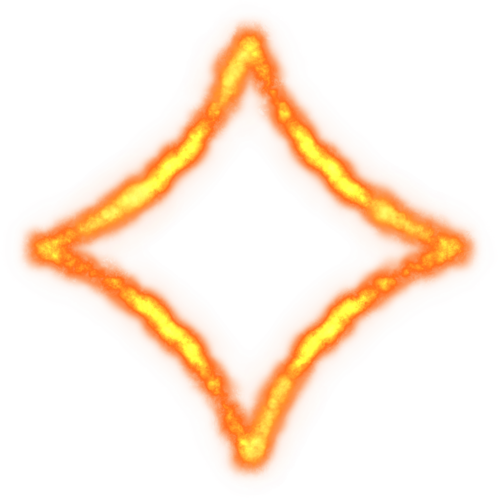 Fire flame ornament frame png