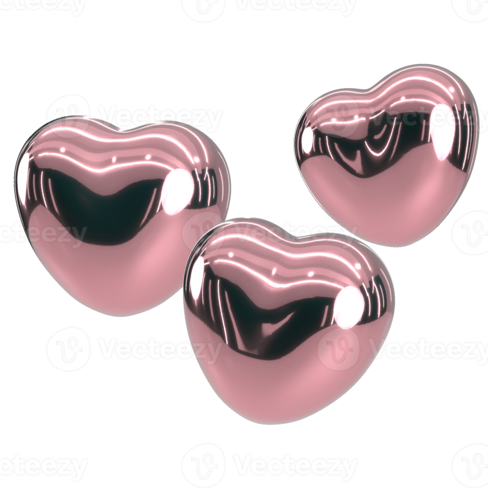 3d coeur saint valentin amour png