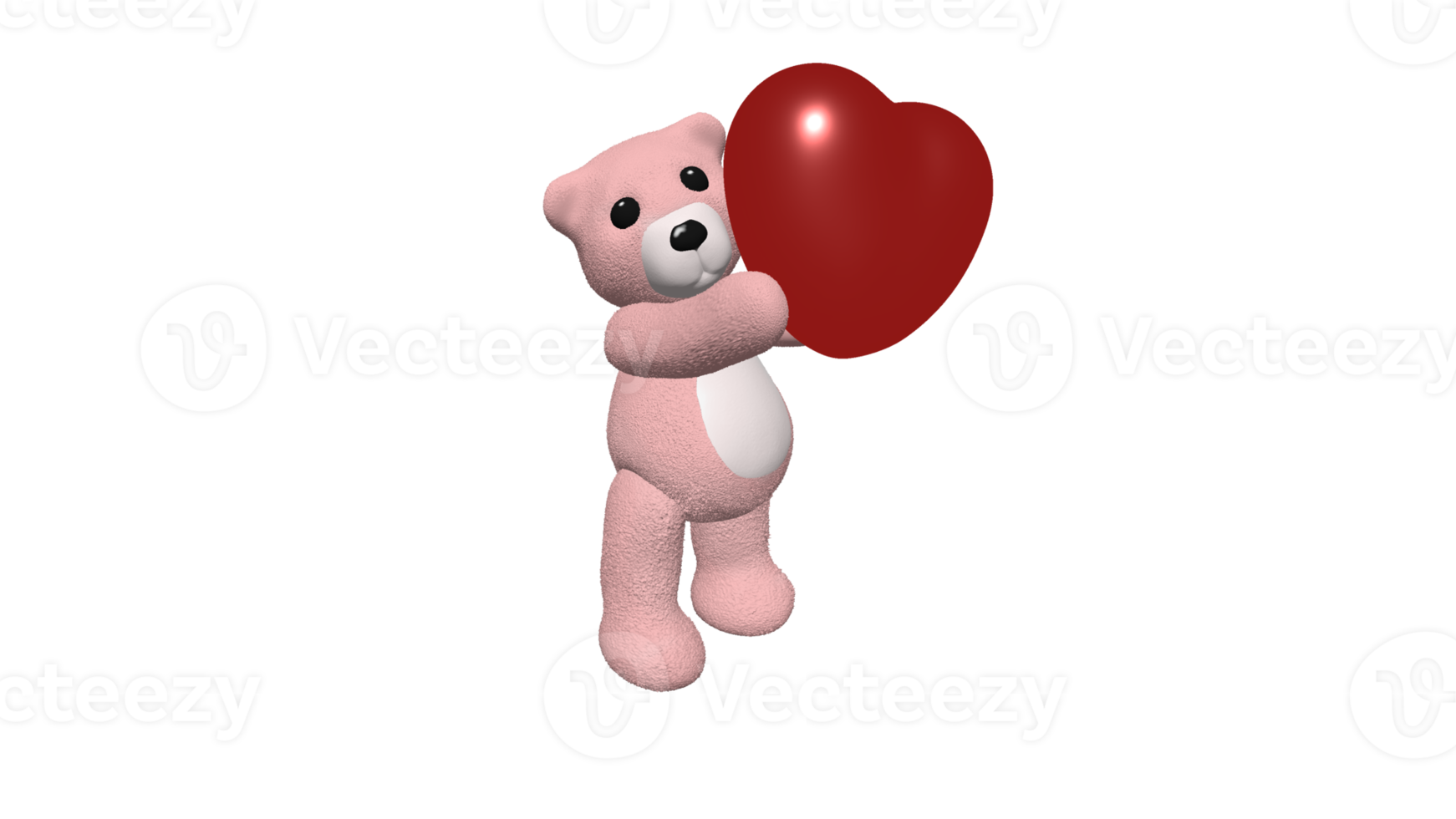 3D-Herz-Valentinsliebe png