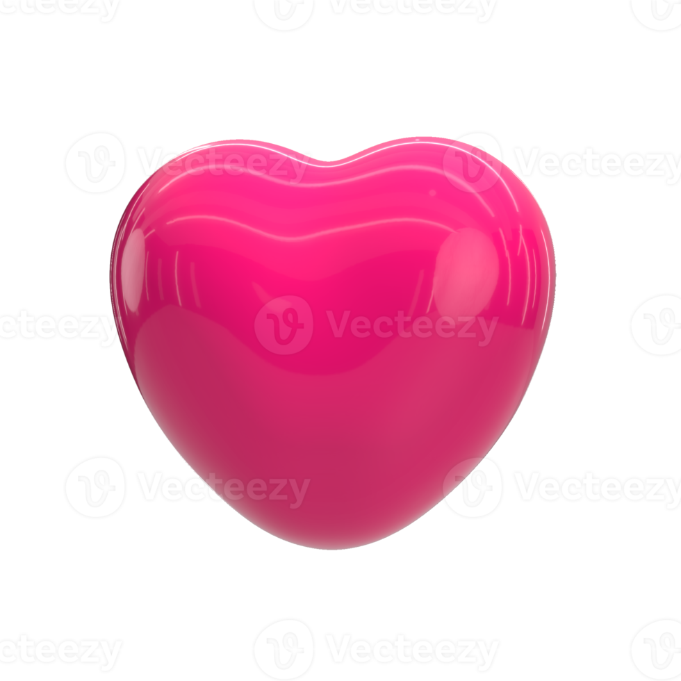 3D-Herz-Valentinsliebe png