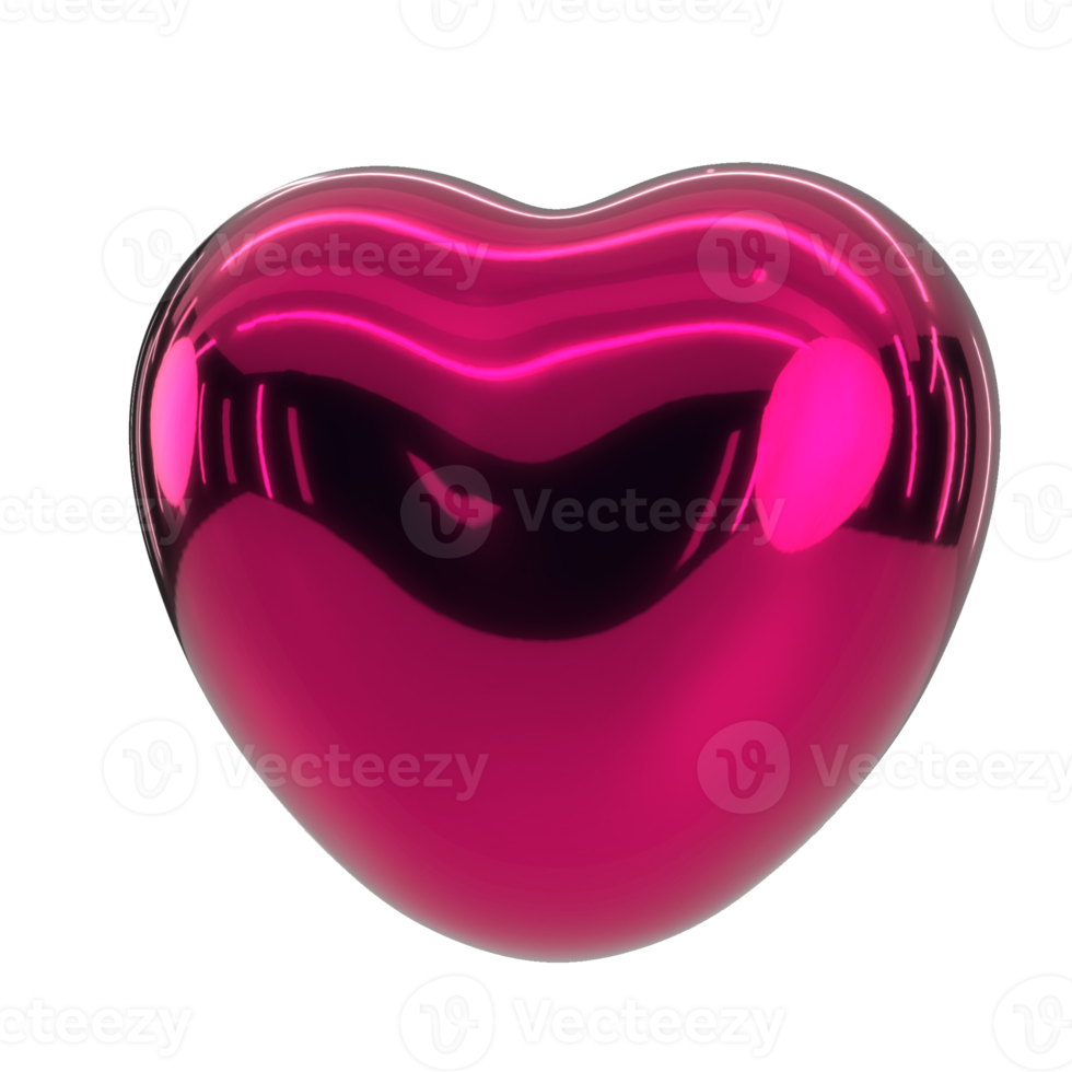 3d Heart valentine love png