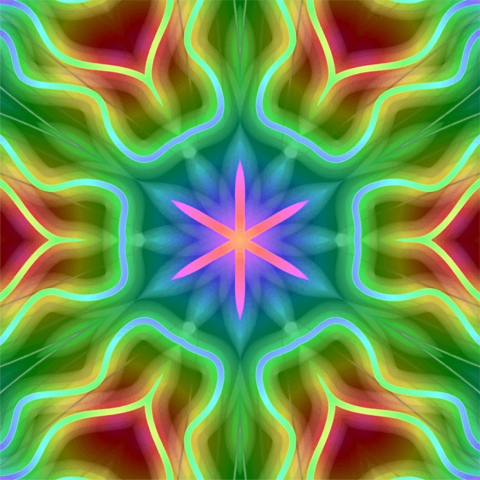 Abstract kaleidoscope background. Beautiful kaleidoscope seamless pattern. Multicolor mosaic texture. Seamless kaleidoscope texture. Unique kaleidoscope design vector