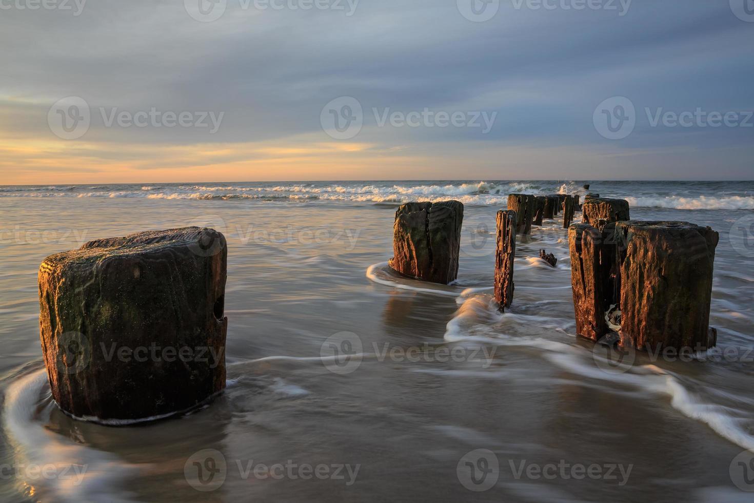Early morning on the oceanfront photo