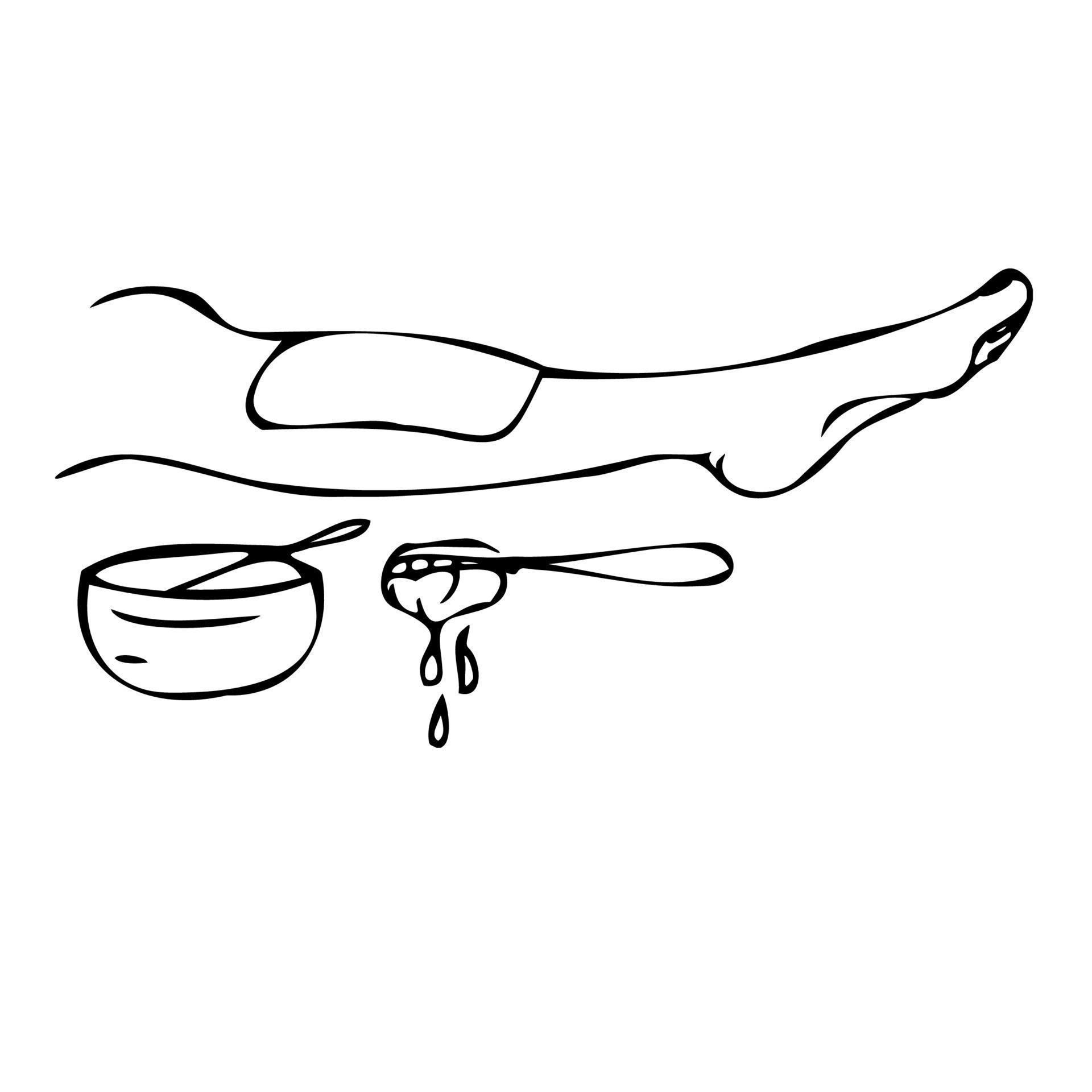 Spa salon illustration of the procedure on the face and body. A set of doodle illustrations