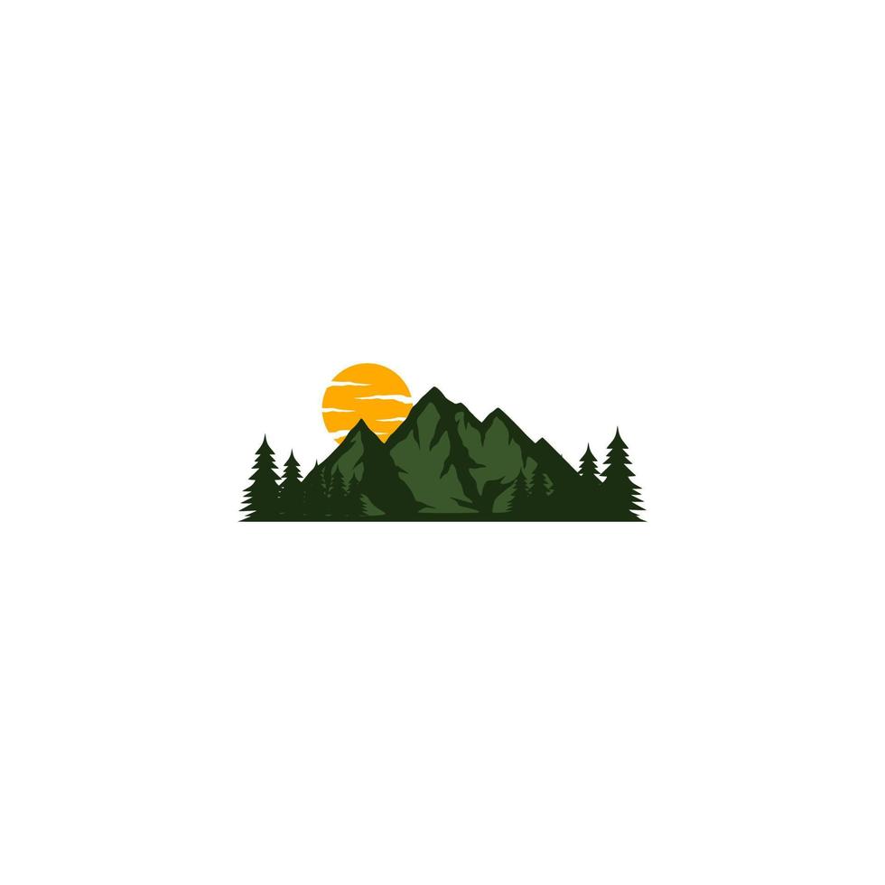 mountain vector logo design. Mountain View.