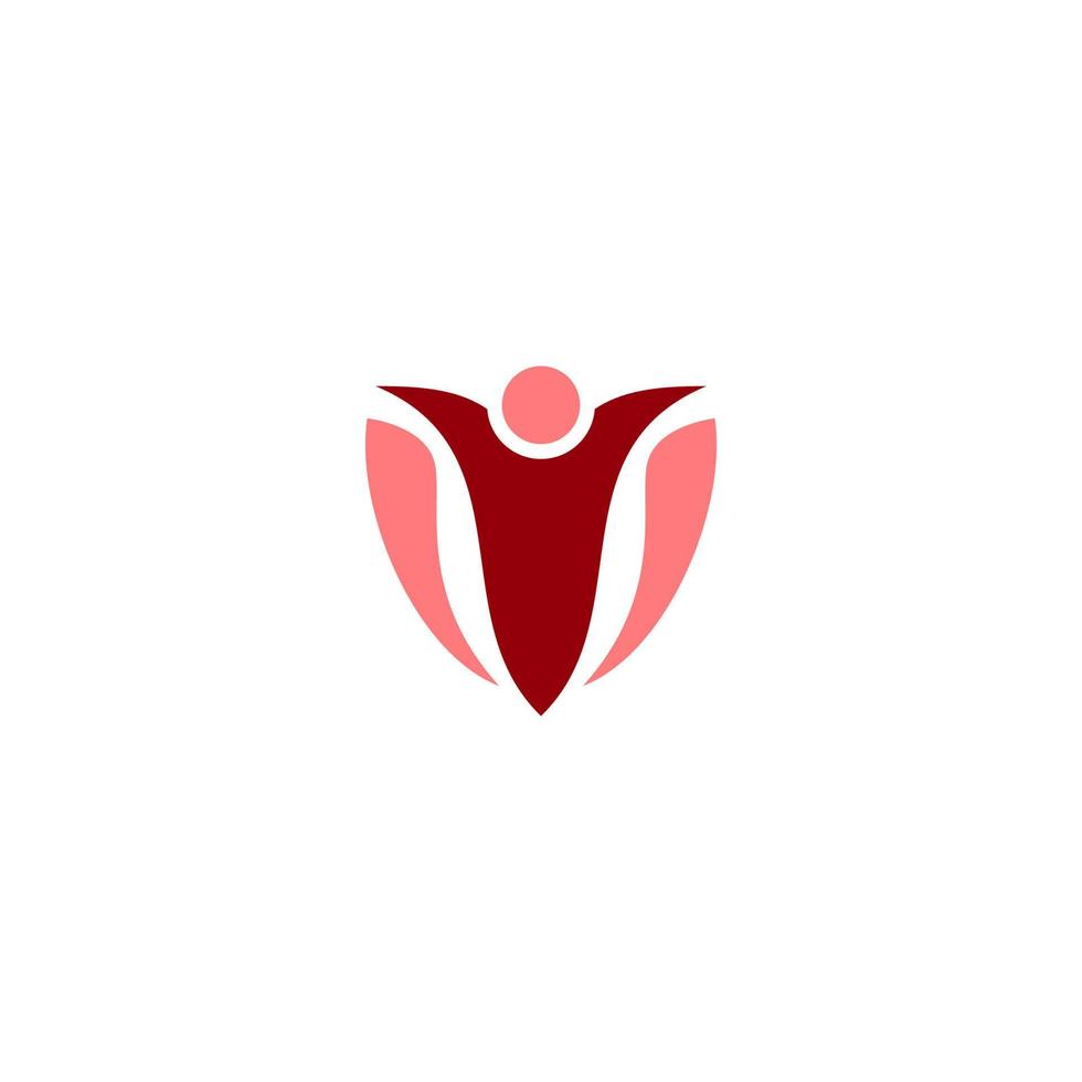 diseño de logotipo vectorial abstracto de la colección de logotipos de personas y familias también logotipo de salud vector