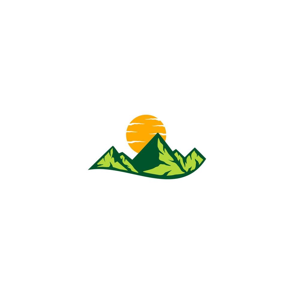 mountain vector logo design. Mountain View.