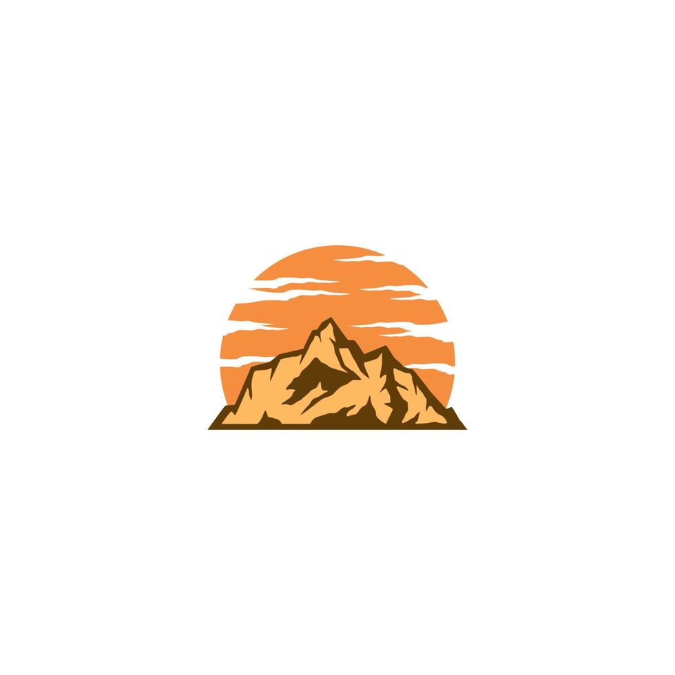 mountain vector logo design. Mountain View.