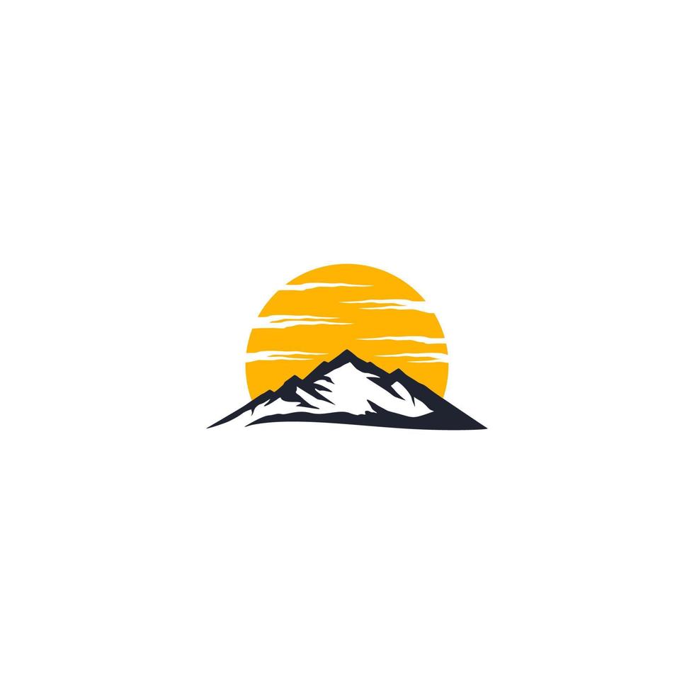 mountain vector logo design. Mountain View.