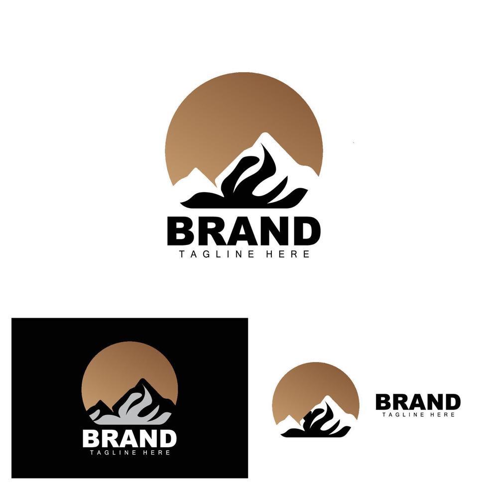 Mountain Logo, Vector Mountain Climbing, Adventure, Design For Climbing, Climbing Equipment, And Brand With Mountain Logo